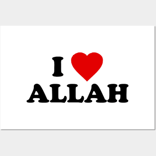 i love allah Posters and Art